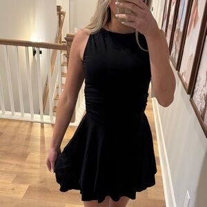 Chic Black Sleeveless Mini Dress